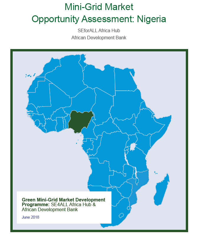 The potential for decentralised, renewable energy systems is very high in Nigeria