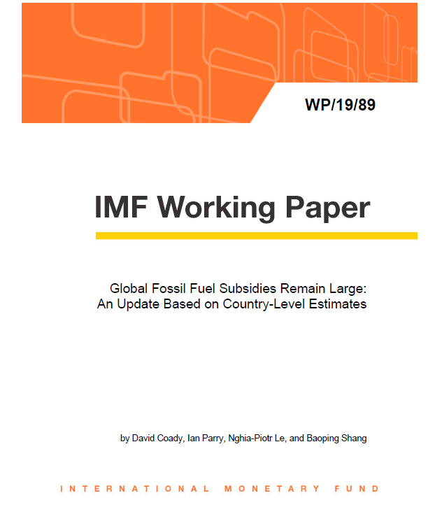 Global fossil fuel subsidies remain a key concern