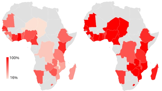 Electricity Access Heat Map- Before and After M300